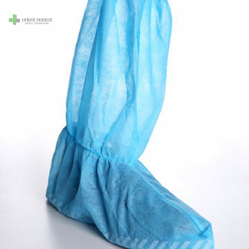 blue pp boots cover shoe cover disposable Hubei wholesaler with ISO 13485 CE FDA