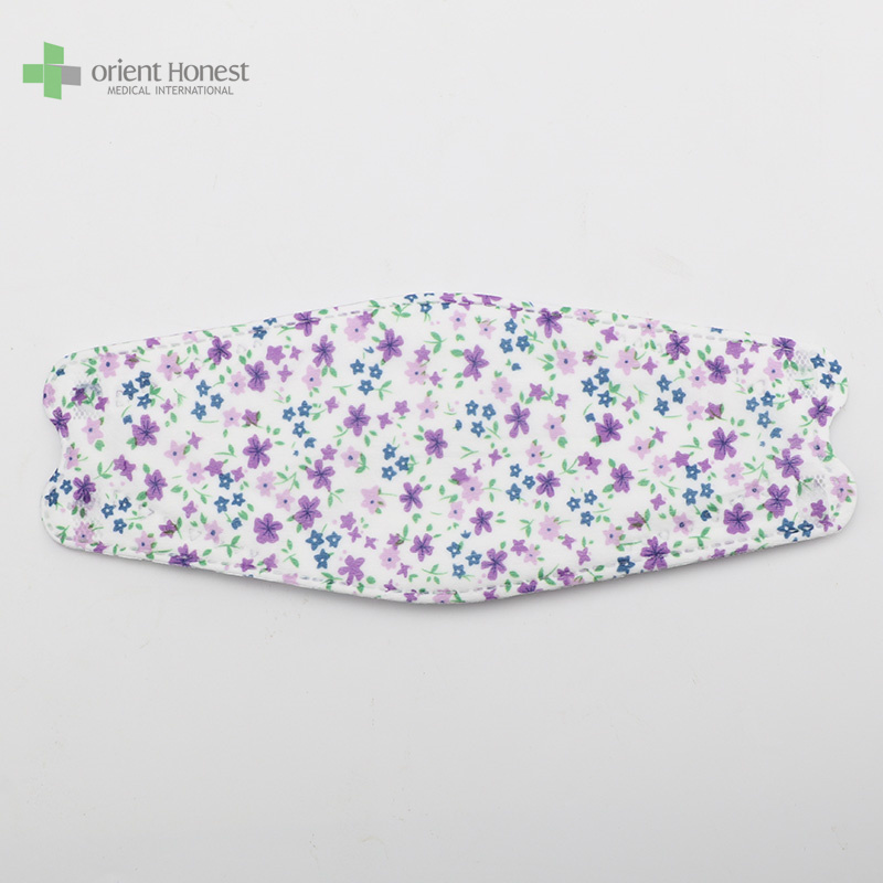 custom colorful printed 4 ply KF94 face mask  manufacturer