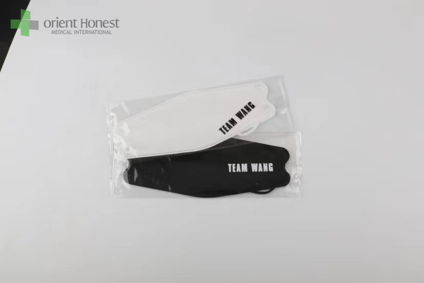 disposable mask kf94 black and white color for adults
