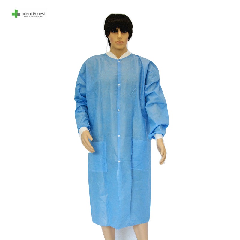 disposable nonwoven lab coat