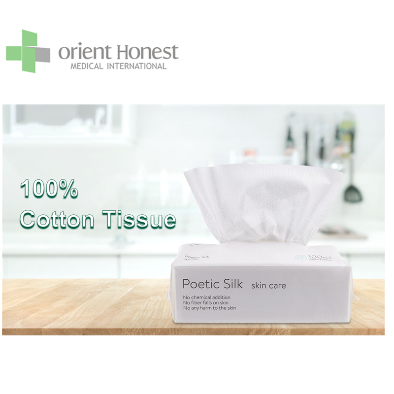 Gute Wasserabsorption sauberes und sanitäres Einweg-Baumwollgewebe