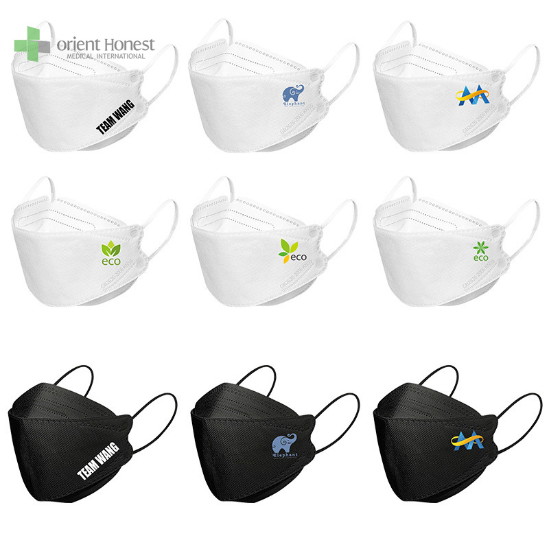 kf94 korea 4 ply black and white color  for adults