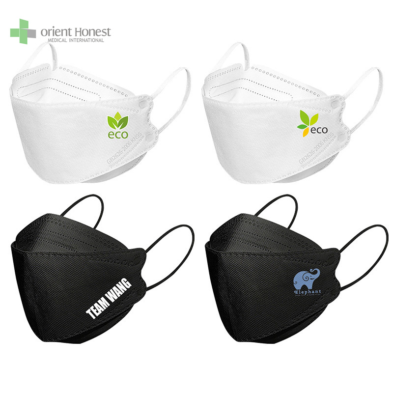 kf94 korea 4 ply black and white color  for adults