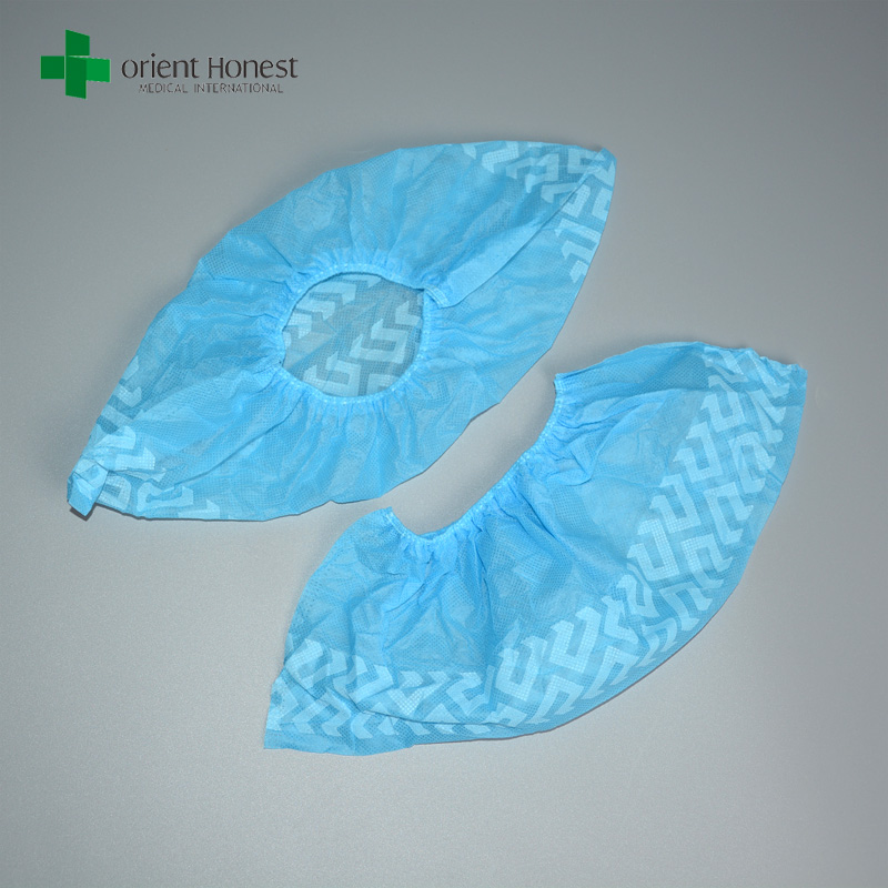 المطبوعة زلة المضادة غطاء غير الأحذية المنسوجة، المتاح غير المنسوجة الأحذية الغطاء مصنع، PP غير المنسوجة تغطية الأحذية المطبوعة