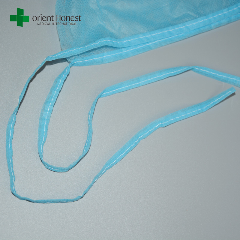 das beste chinesische Hersteller für blaue Farbe Einweg-PP25g Krankenhausarzt Kappe mit Verbindungen auf