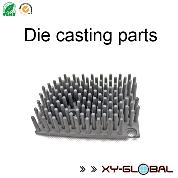 Sandblasted aluminum A380 precision die cast LED heatsink