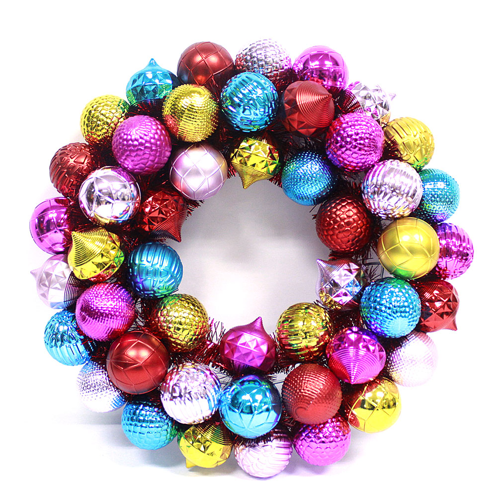 24inch occasion de Noël et couronne de boule décorative