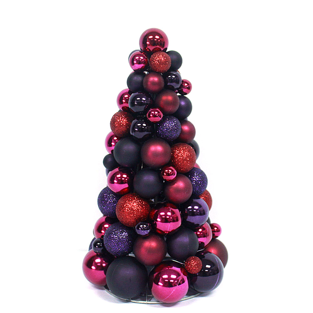 30cm colore prugna natale Bauble albero