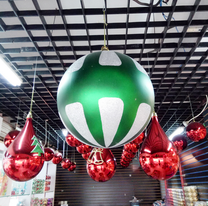 400mm Shatterproof Printed Christmas Plastic Ball
