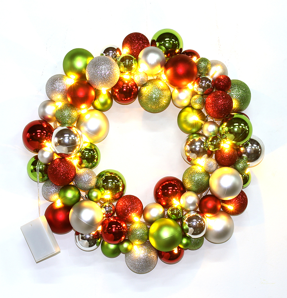 45cm diamètre Noël plastique gros ballon guirlande