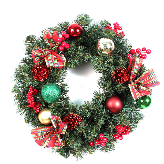 grinalda de 45cm agulha de pinheiro de Natal