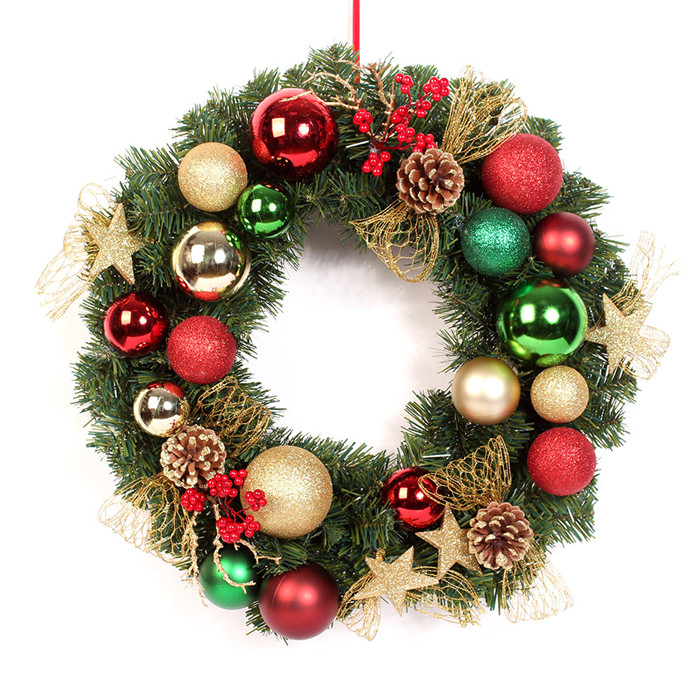 販売のための 55 cm クリスマスの花輪