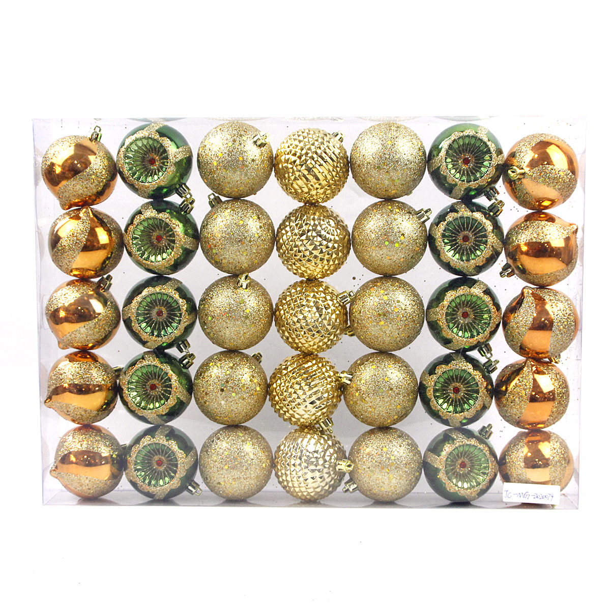 Attractive plastic painted christmas hanging ball