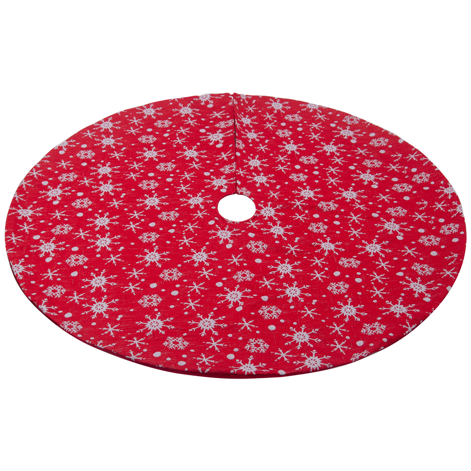 Christmas decoration supplier 48 inch red DIY felt christmas tree skirt burlap