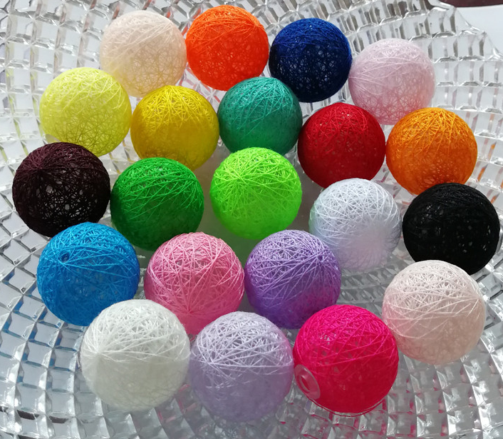 Kerst warm wit katoenen bal geleid snaar licht