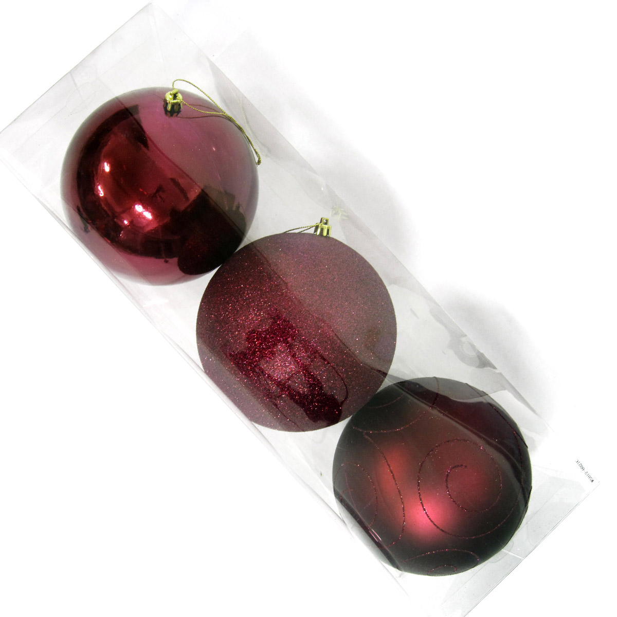 Versierde 150mm plastic onbreekbaar Xmas Ball