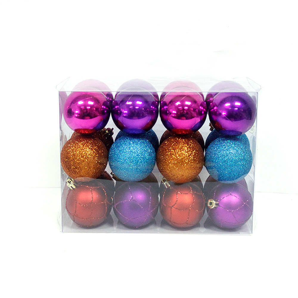 Delicate Hot Selling Plastic Christmas Ball Set