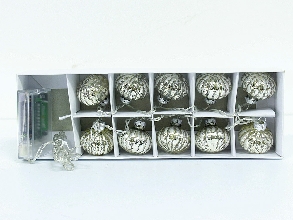 Durable Decorative Lighted Glass Ball Ornaments