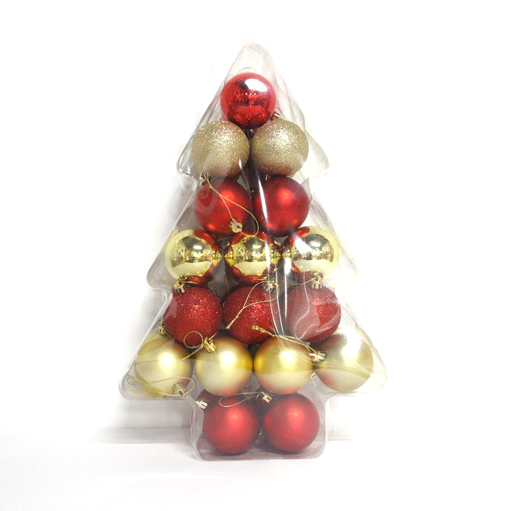 Excellent quality plastic Christmas decorative ball set