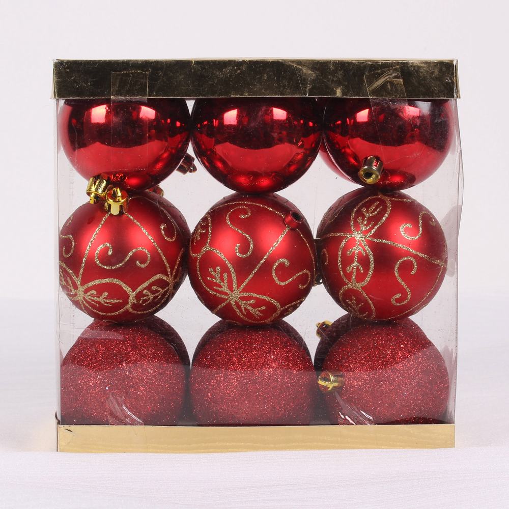 Modische bemalte bruchsicher Christmas Plastic Ball