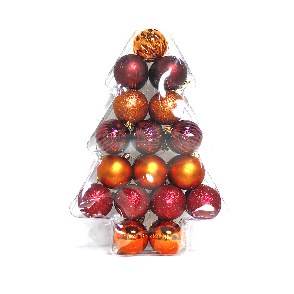 Fine quality Christmas plastic decorative hanging ball