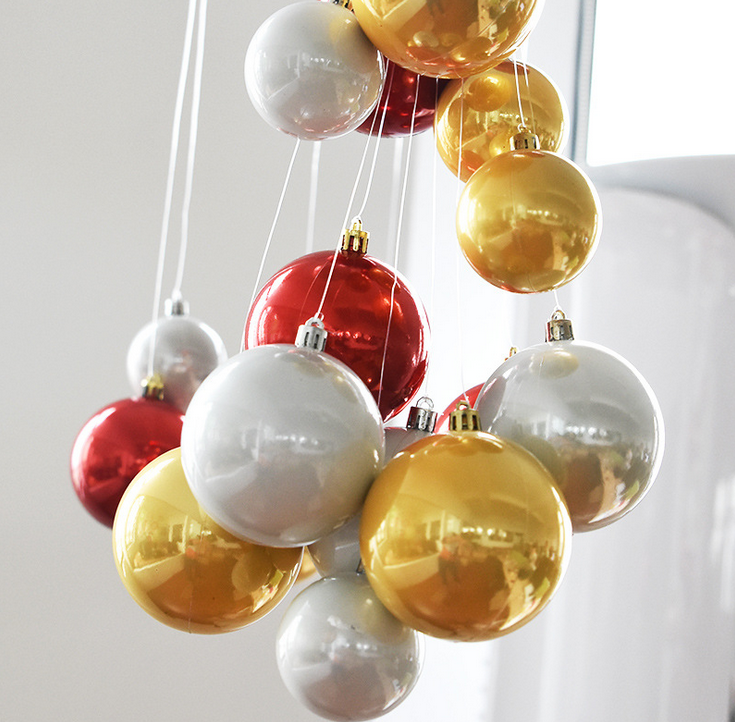 Van goede kwaliteit onbreekbaar pear finish Chrsitmas Ball