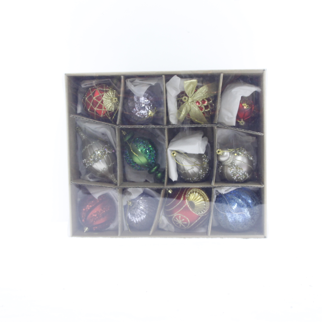 High Quality custom Colorful plastic xmas indoor ornament