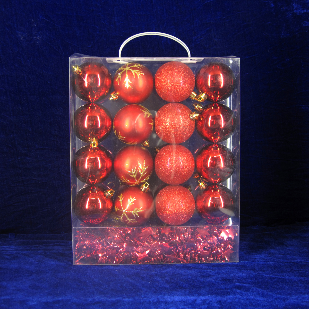 Jogo decorativo quente da esfera do ornamento do Natal