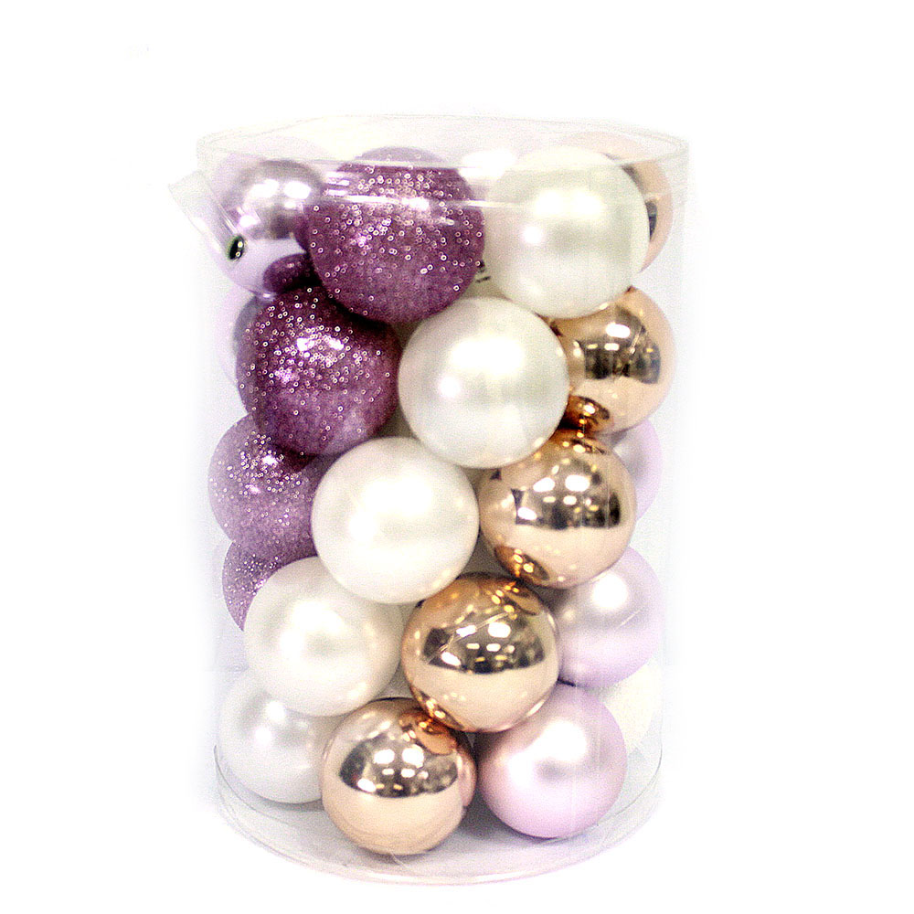 Hot verkopen kleurrijke kerst ornament plastic bal