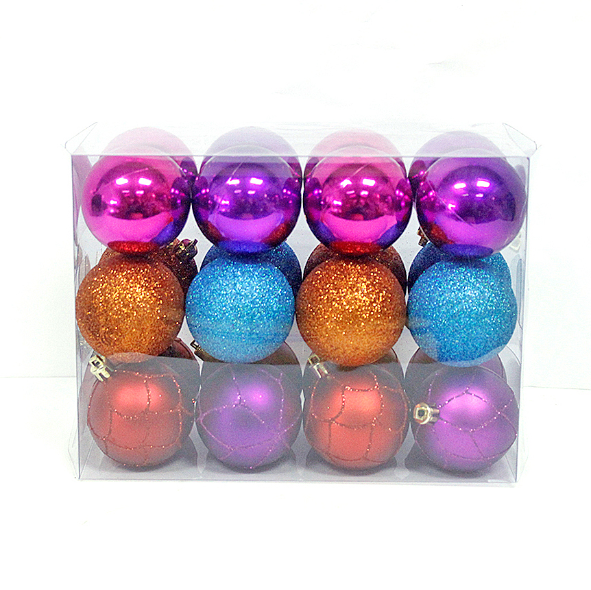 Hot selling wholesale plsatic christmas seamless ball ornament