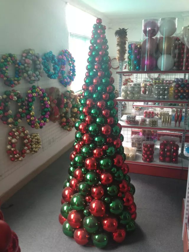 Albero della sfera grande Natale artificiale coperta 180cm