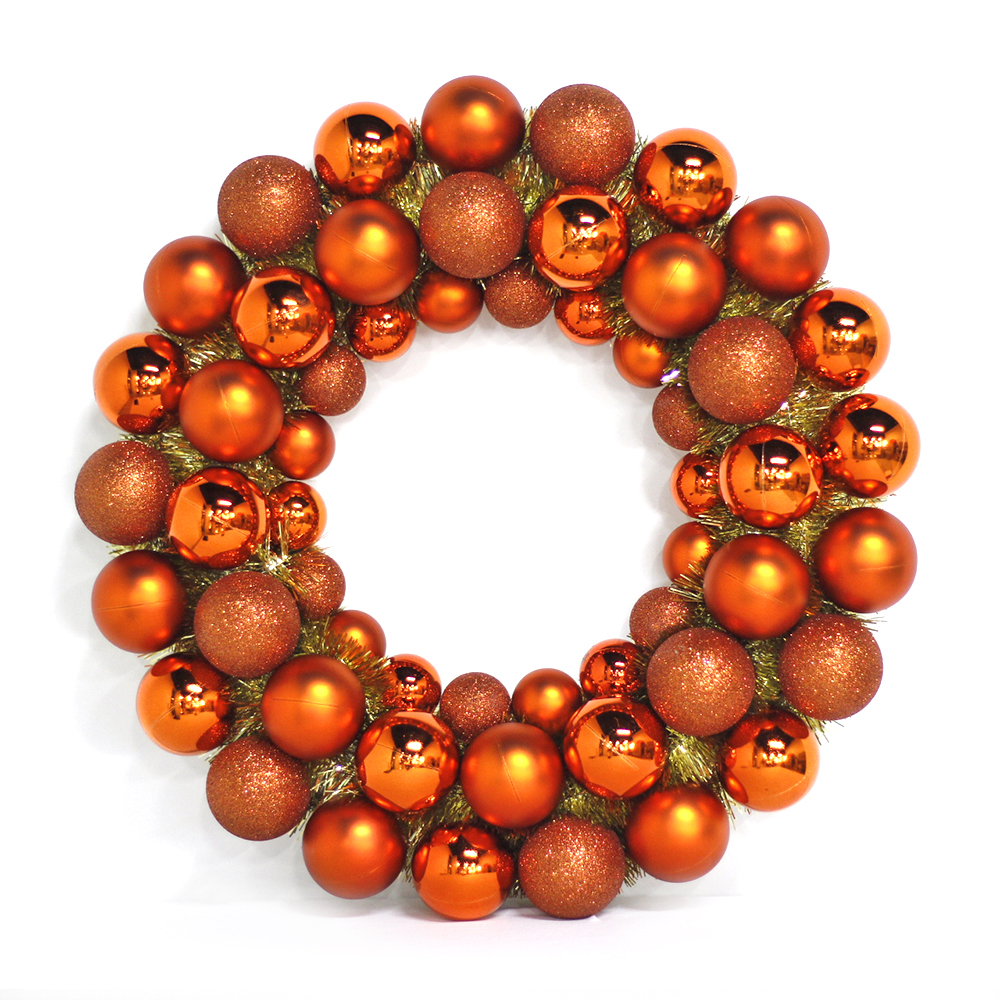 Inexpensive Hot Selling Plastic Christmas Ball Wreath