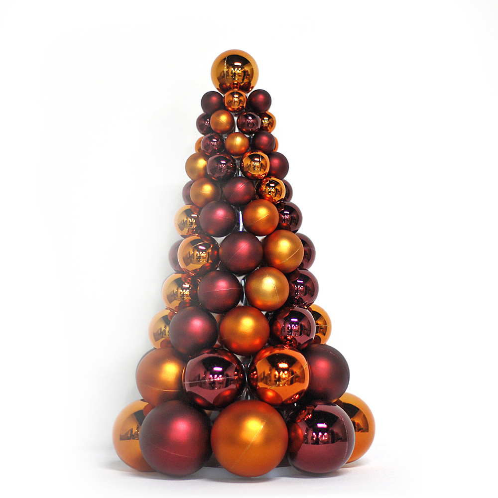 Inexpensive Hot Selling Plastic Xmas Ball Tree