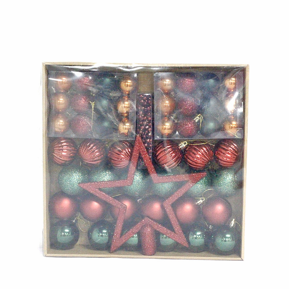 Inexpensive salable Xmas decorative hanging ball set