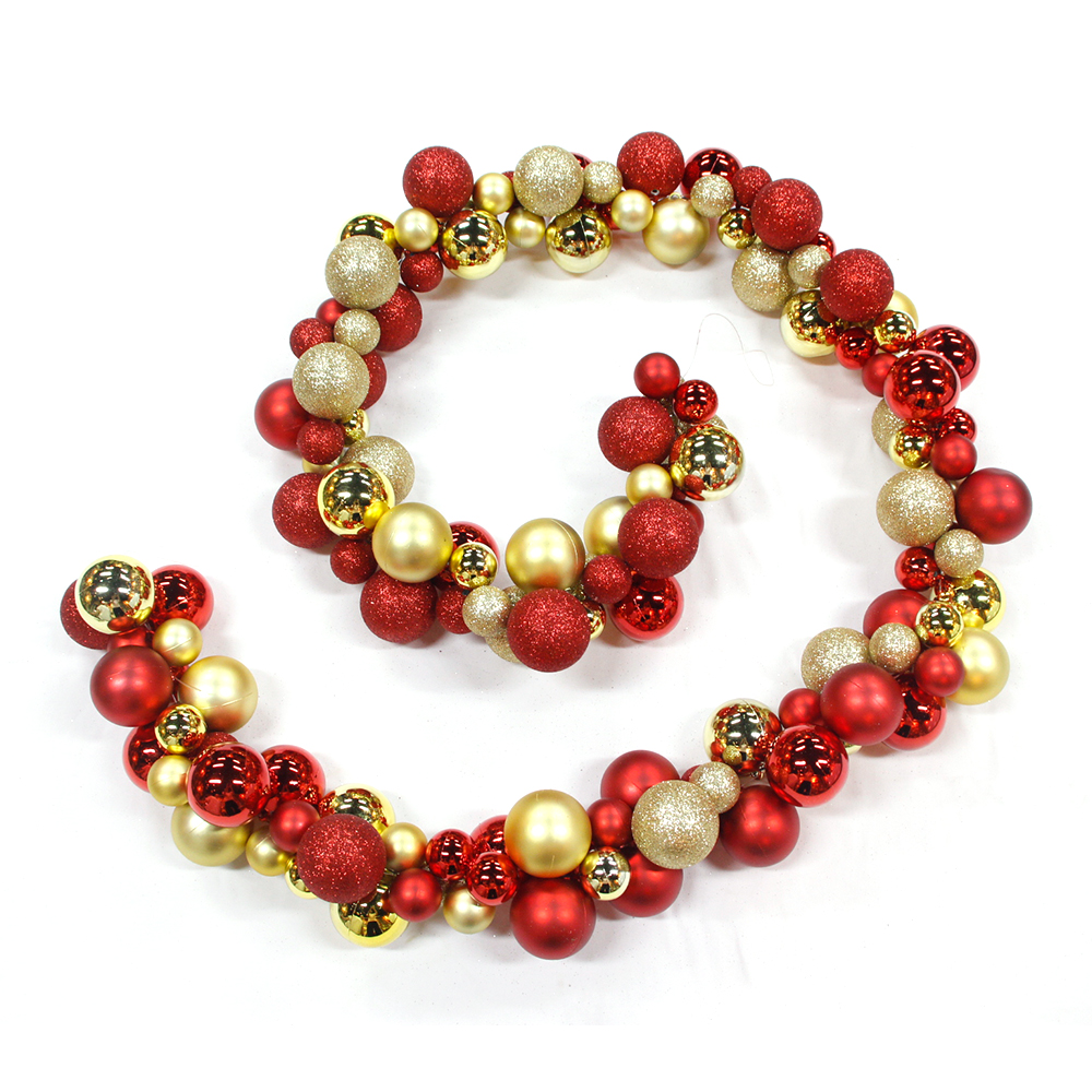 Promotional new style Xmas ball ornament hanging garland