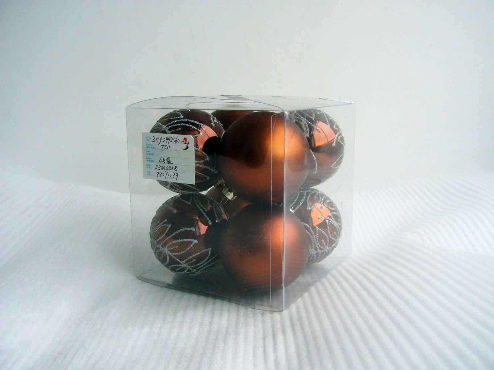 نمط جديد بيع الساخنة رسمت عيد الميلاد زخرفه الكره