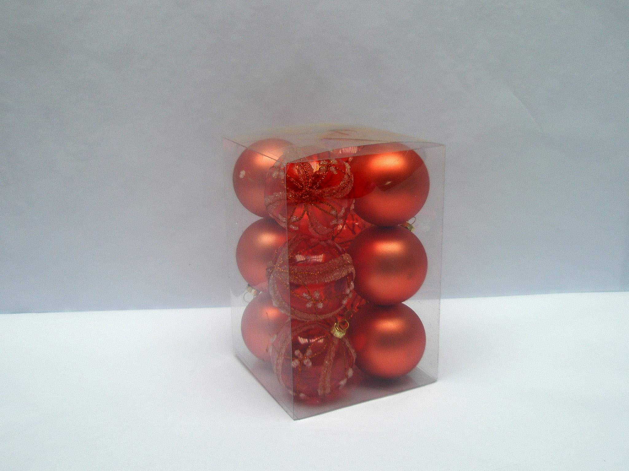 プロモーション手印刷クリスマス ボール