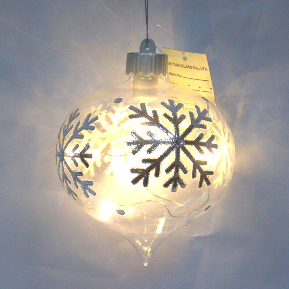 Promotional Lighted Christmas Hanging Ball Ornament