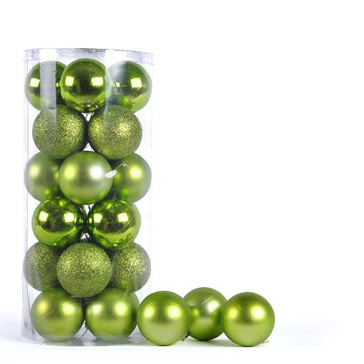 Promotional high quality christmas plastic ball decoration