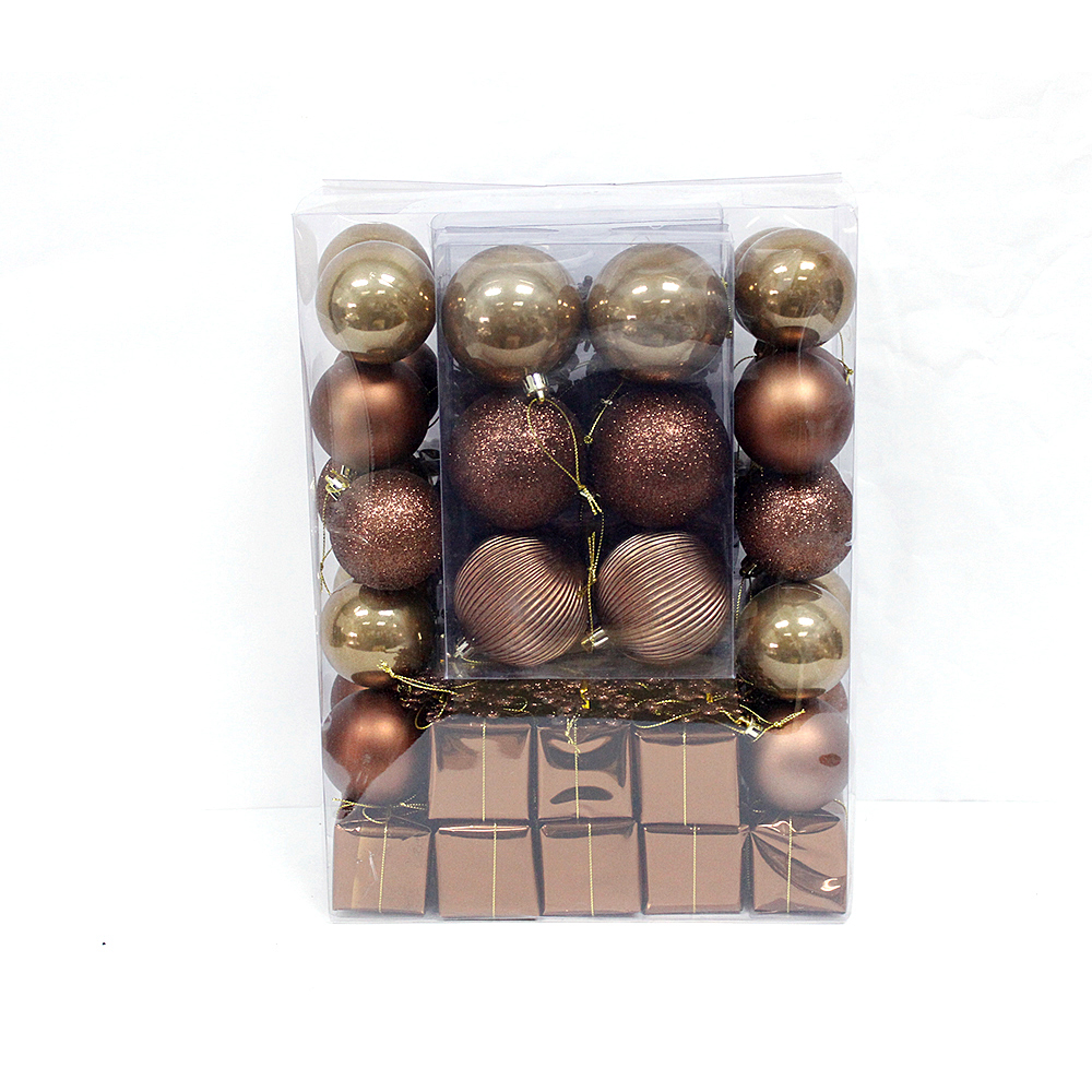 Promotional hot selling plastic Christmas hanging ball ornament