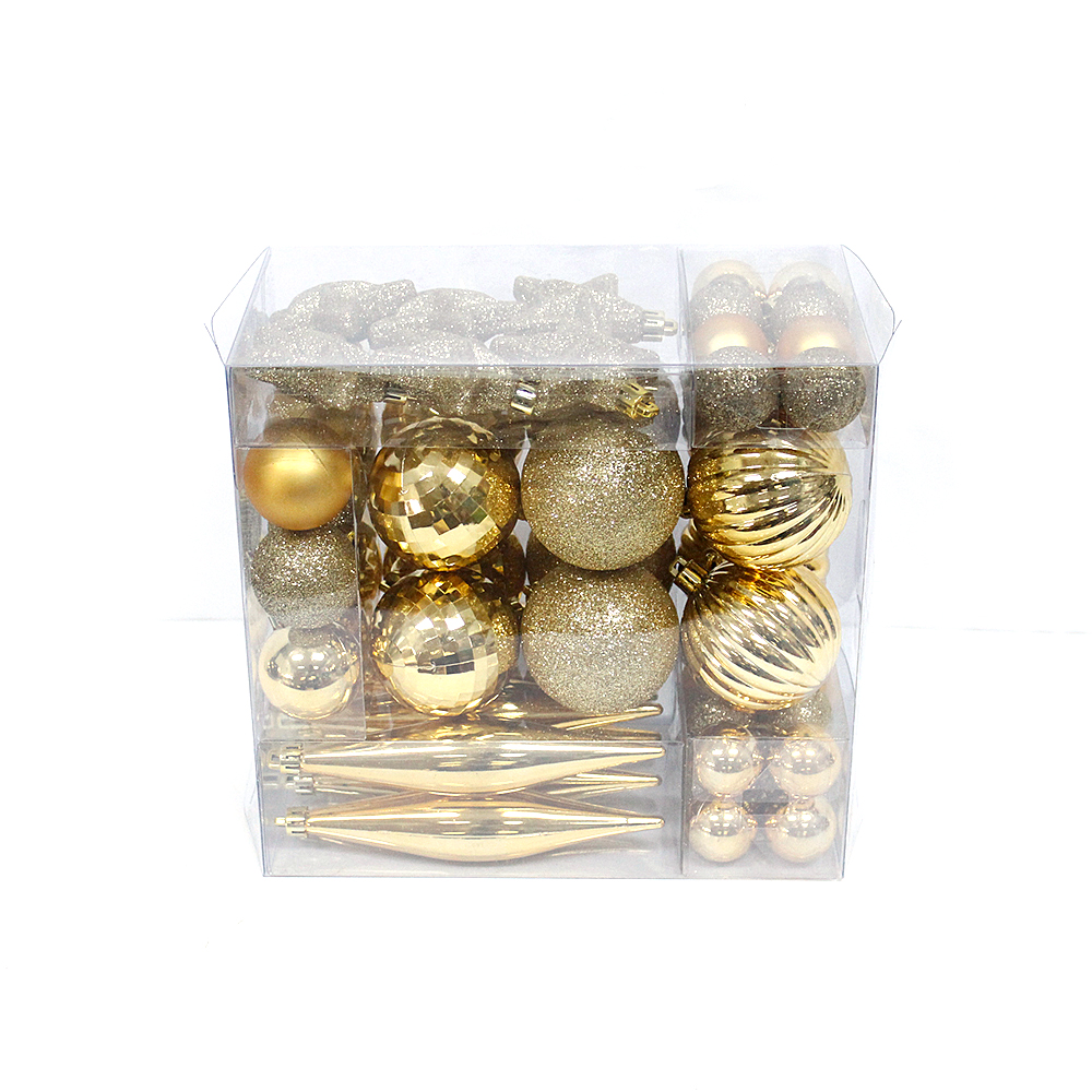 Salable Mixed Christmas Plastic Ornaments Kit