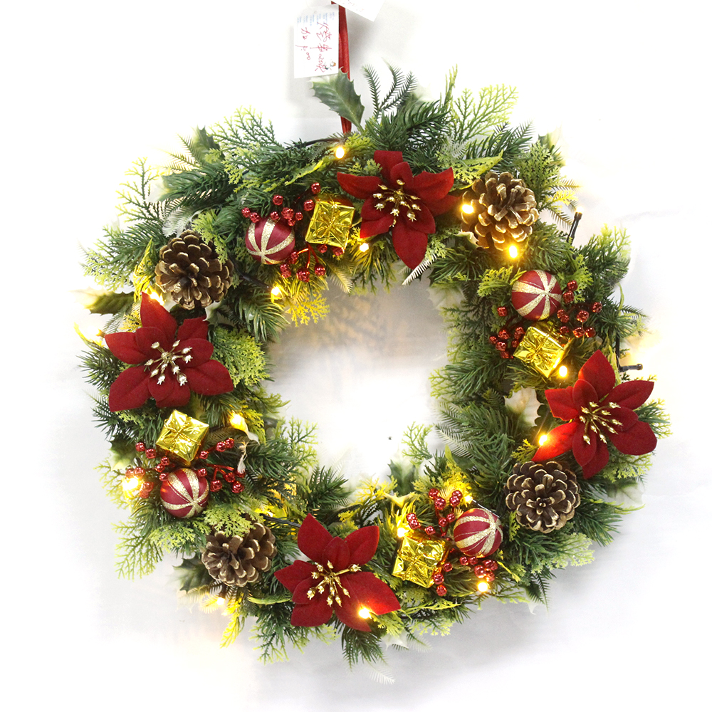 Hot Selling Decorative Christmas Wreath With Ornaments