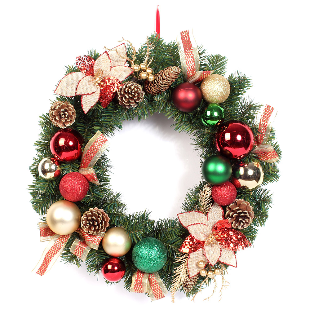 Talking lighted outdoor personalized christmas wreaths