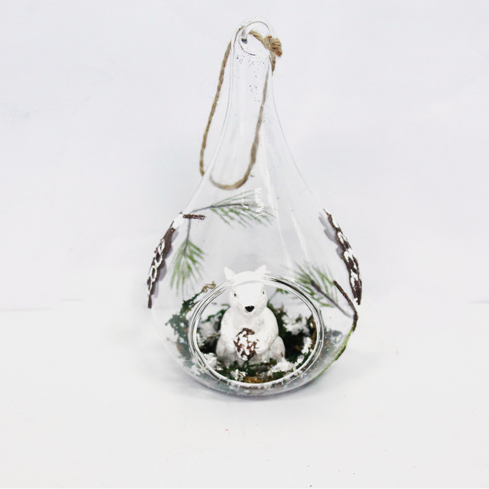 Top Quality Clear Ligthed Hanging Glass Ball  Decoration