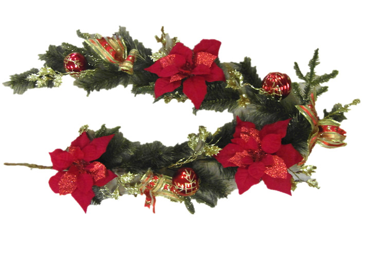 Ghirlanda di fiori di Natale di design unico