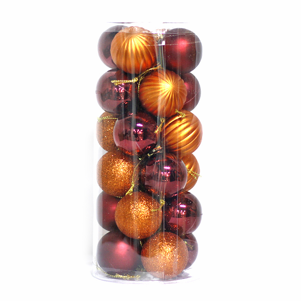 Wholesale Christmas plastic hanging decorative ball