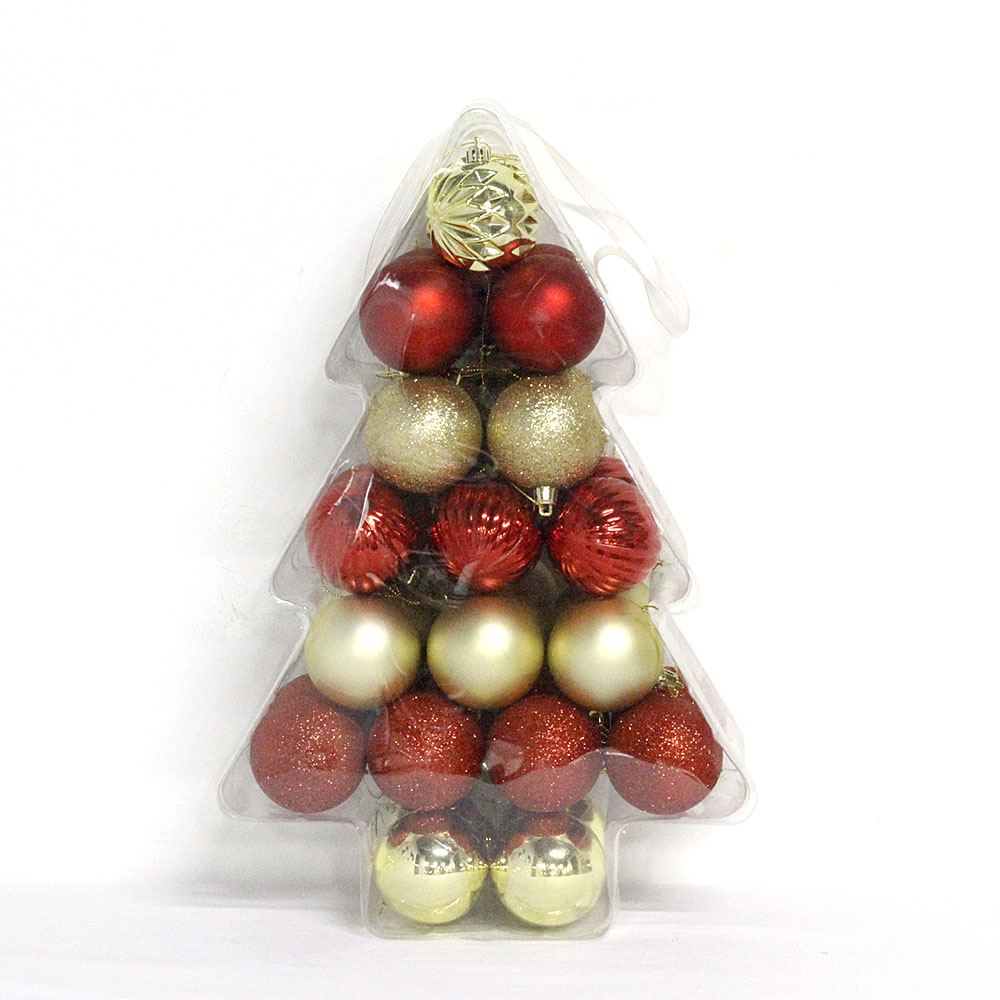 Wholesale hot selling plastic Xmas Ball ornament