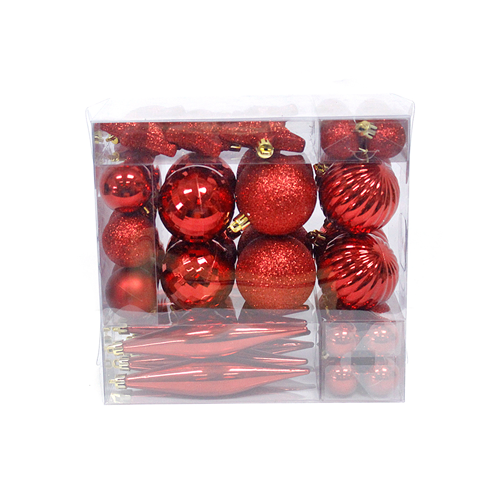 indoor Christmas tree ornament plastic Christmas ball set
