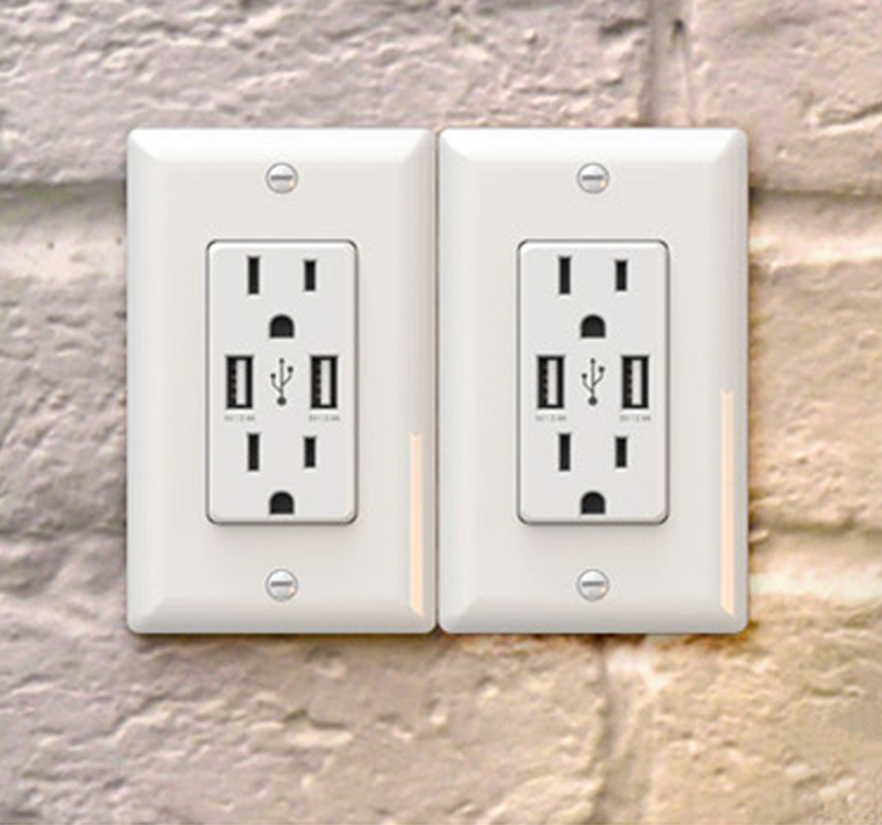 USB charging receptacles