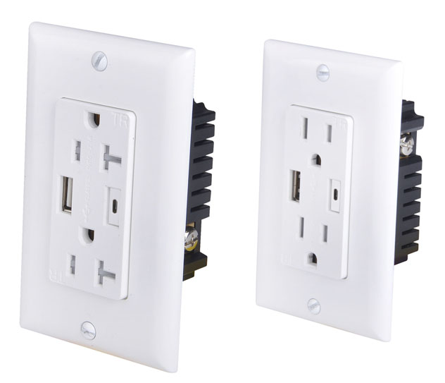 USB-C duplex receptacles